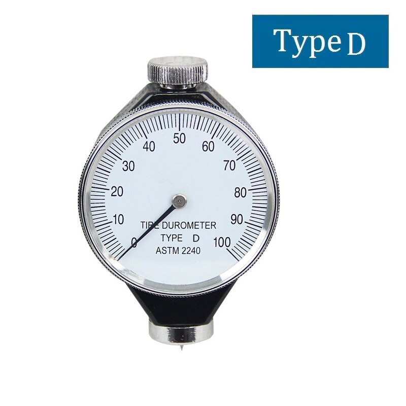 Durómetro de neumáticos 0-100 HA, probador de dureza para cuero, plástico, espuma de goma, grado Industrial, Metal, durómetro, herramientas de medición de: Type D