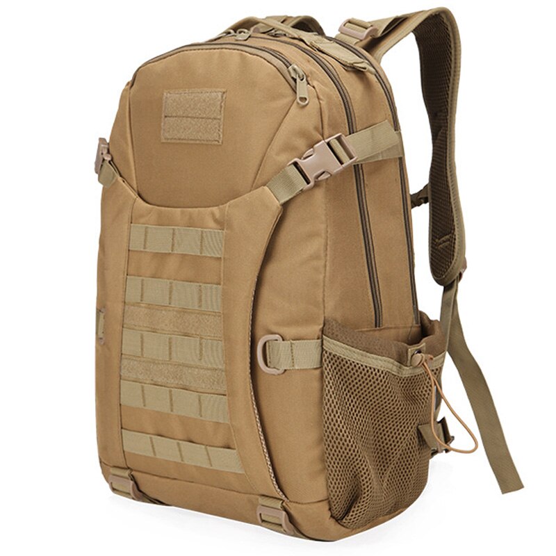 30L Outdoor Camouflage Backpack Rucksack Hiking Camping Water Resistant Bags 800D Oxford Cloth Movement Hiking Backpack: Brown