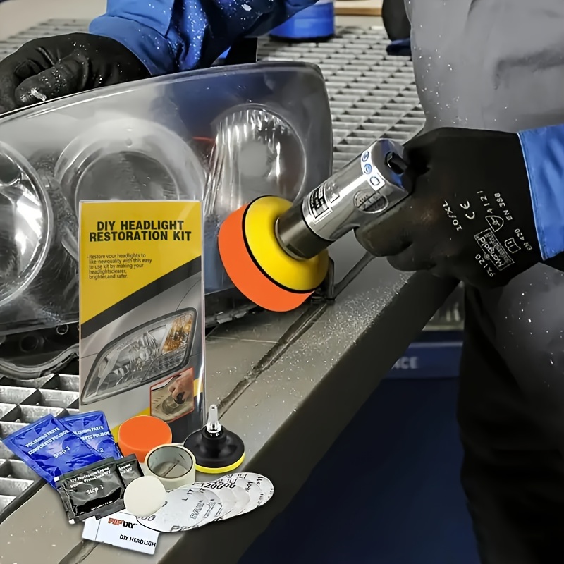 Kits de pulido para restauración de faros de coche, Kits de reparación de faros, pulidor de luz de coche, pasta de limpieza, agente de restauración para el cuidado de la pintura del coche