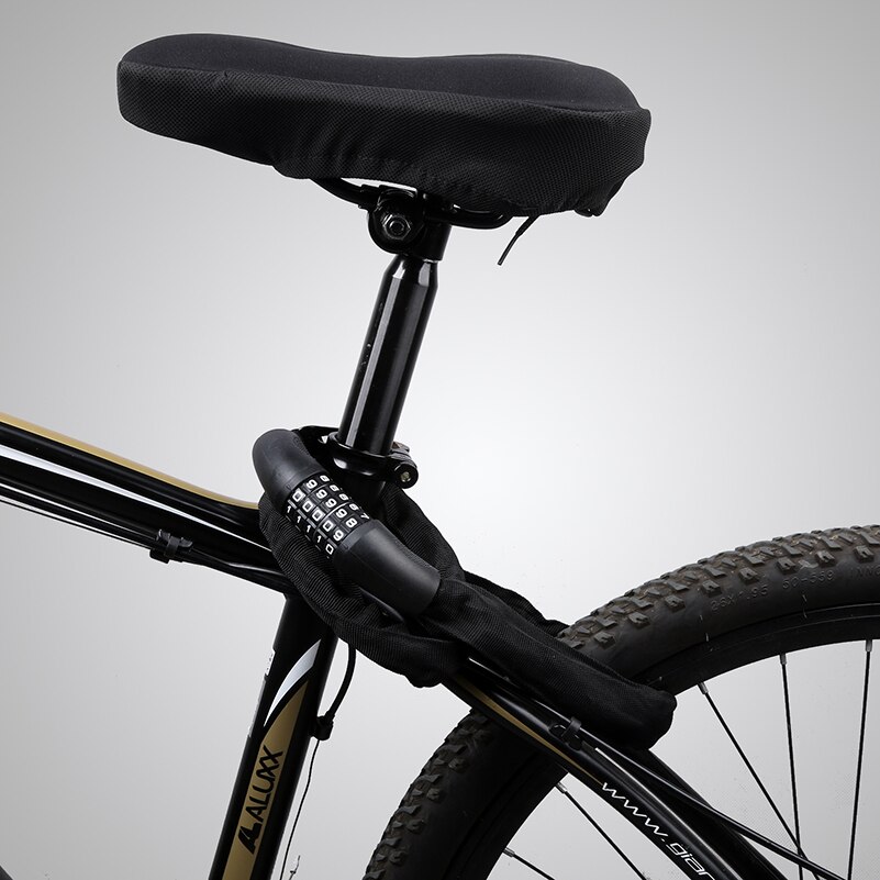 West biking cykellås stål 5 -siffrigt lösenord säkerhet solid stöldskydd 940mm kedjelås utomhus motorcykel mtb landsvägscykellås
