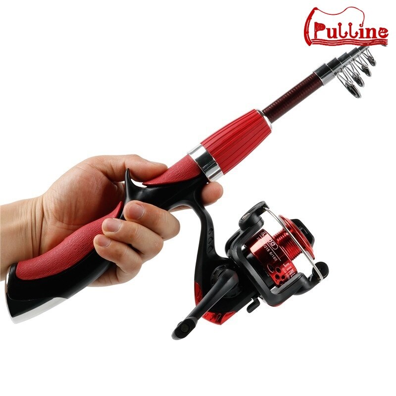 Fishing Rod and Reel Set Casting Fishing Rods Carbon Superhard Ultra Light Rod with Mini Spinning Reels Fishing Tackle Set