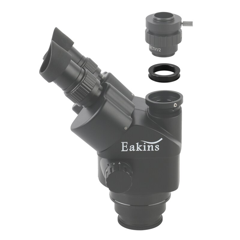 Eakins Simul-Focal Trinocular Adapter Ring Stereo Microscope Adapter To Camera Tube Mount 38mm To 27.2mm