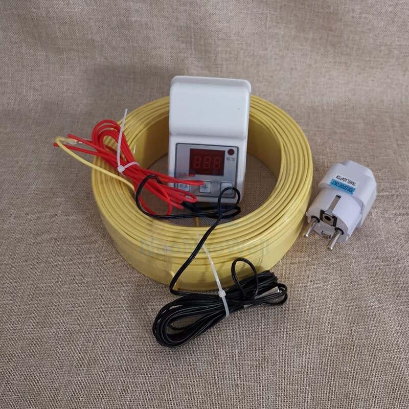 Groeiende Landbouw Bodem Verwarming Draad + Temperatuur Controller Kas Groente Zaaien Geothermische Lijn Intelligente Controller