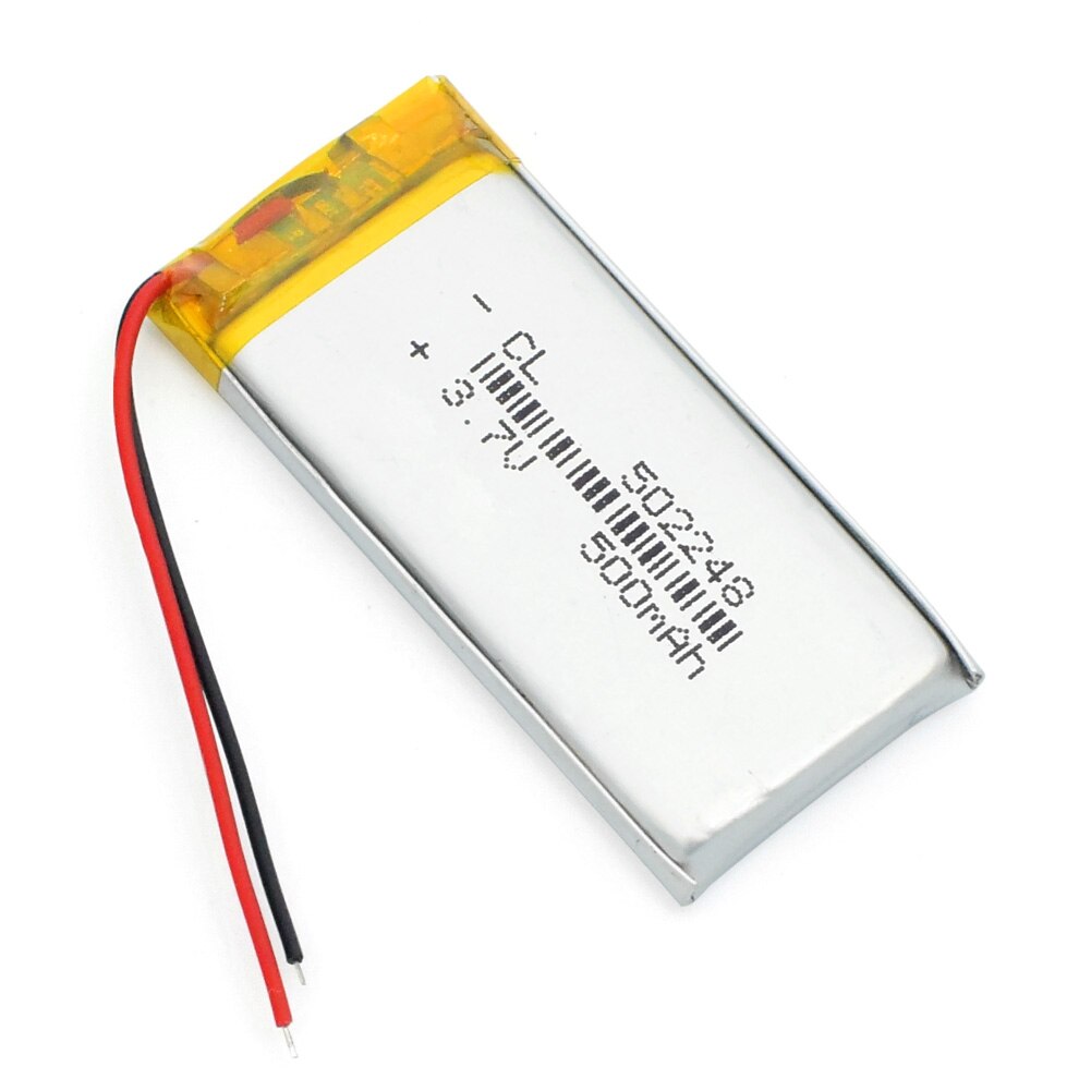 502248 3.7v 500mAh li-ion Lipo cells Lithium Li-Po Polymer Rechargeable Battery For Bluetooth speaker GPS PDA Tachograph