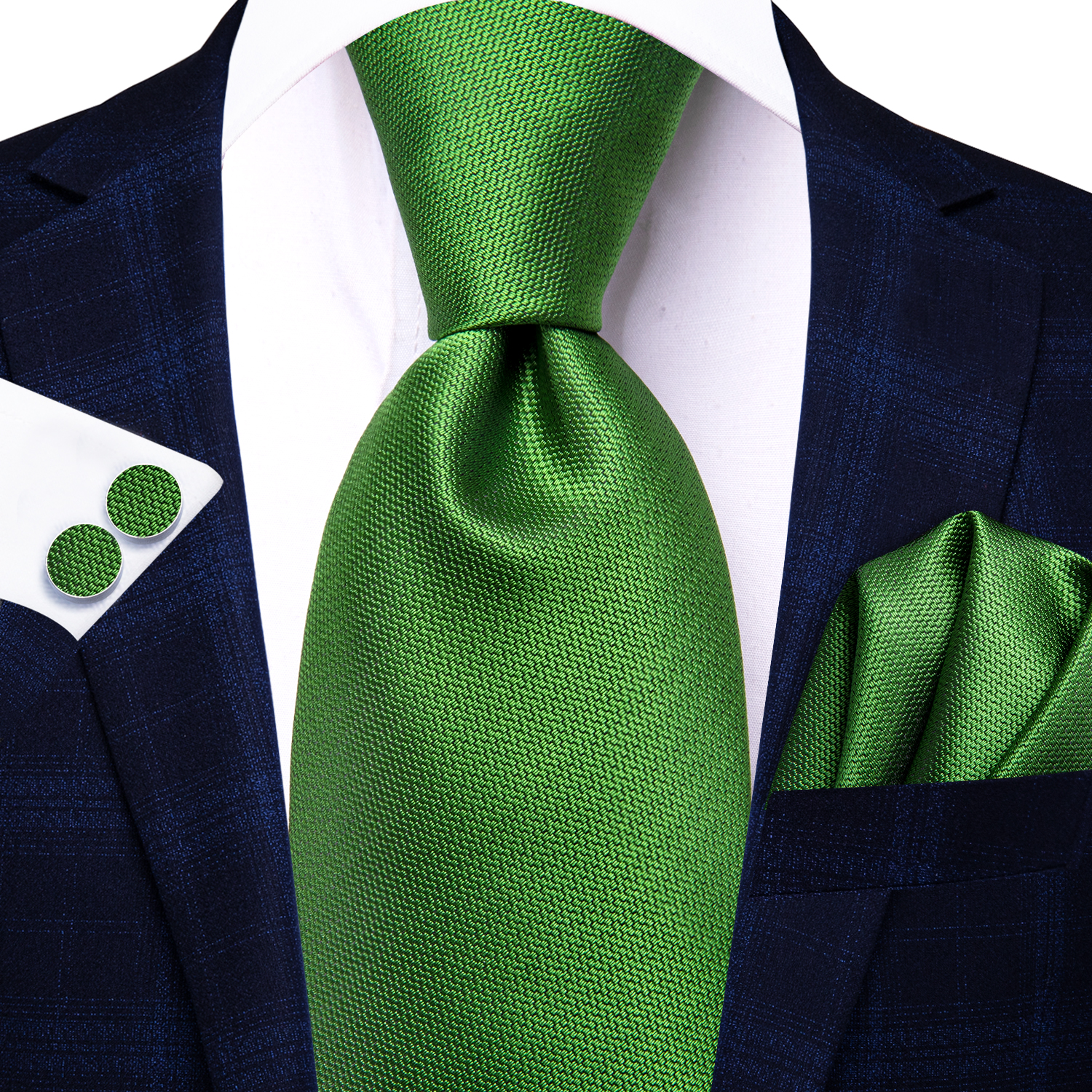 Corbatas Hi-tie para hombre, Color sólido, rosa fuerte, verde, 8,5 cm, accesorios de corbata Jacquard, ropa diaria, corbata, de de boda, conjunto de 3 uds.