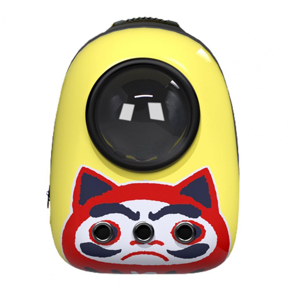 Portable Cat Backpack With Vents Double Zipper Pet Carrier Backpack Oxford Cloth Dogs Carrier Cat Carrier Bag Pet Backpack: 4