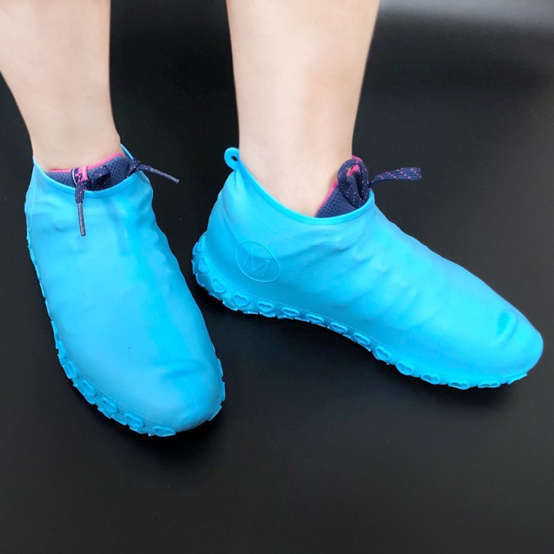 Waterdichte overschoenen voor fietsen, herbruikbare siliconen latex schoenen, elastische overschoenen ter bescherming van schoenen, accessoires, stofhoezen