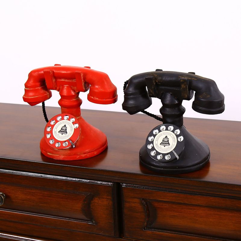 Mercearia casa decorações vintage antigo artesanato ornamentos vintage telefone c