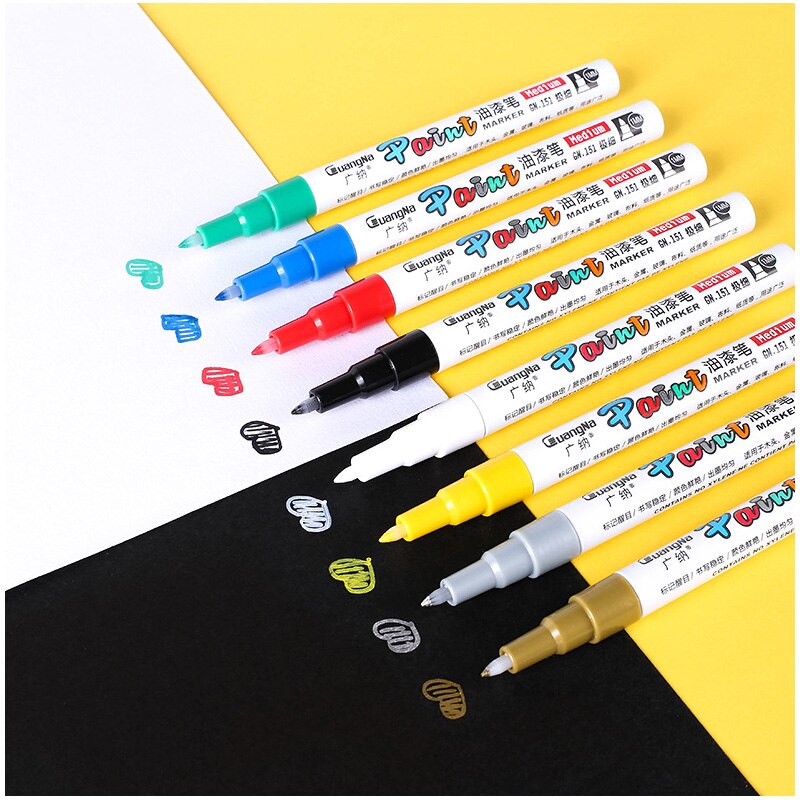 Paint Cleaner Car Wheel Tire Oily Painting Pen Auto Rubber Tyre Polishes Metal Permanent Marker Graffiti Touch Scratch Wet Wax