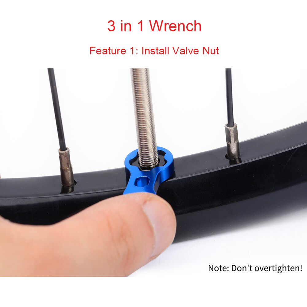 Schrader – 2-risque-installer un convertisseur de Valve Presta avec clé 3 en 1, outils de Conversion de roue de bicyclette
