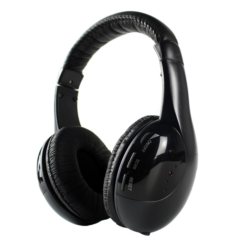 Hoofd radio draadloze headset met zender basis 5 in 1 tv tv computer draadloze headset  mh2001