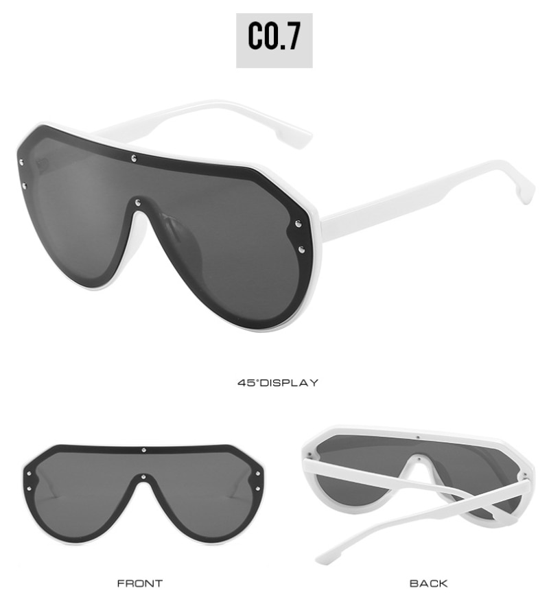 Outdoor Sunscreen sunglasses Large frame One-piece sunglasses Anti-UV 400 Cycling travel beach climbing hiking sunglasses