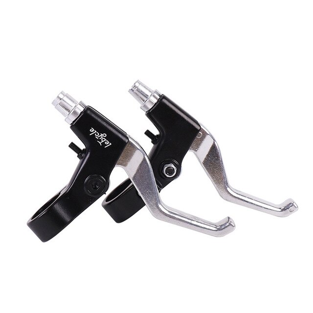 1 Pair Aluminum Alloy MTB Bicycle Road Bike Handle Hand Bar Brake Lever 22.2mm Ergonomic Brake Hand Bar 5 Colors: Silver