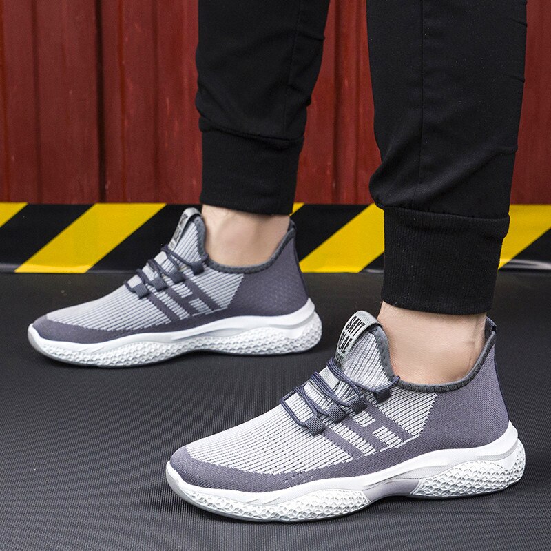 Casual schoenen heren antislip heren sneakers comfortabele herenschoenen goedkope heren veterschoenen wild mesh ademende herenschoenen