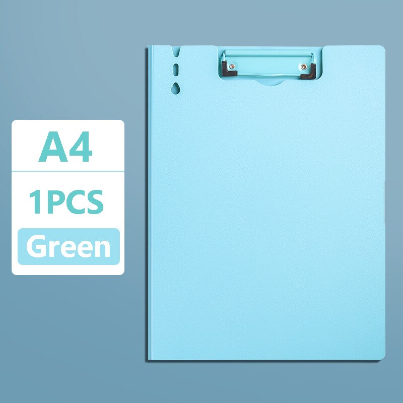 Morandi 4 Colors A4 Clipboard File Folder Filing Note Memo Paper Pad Clip Board Clamp Document Organizer Writing Pad Stationery: 01