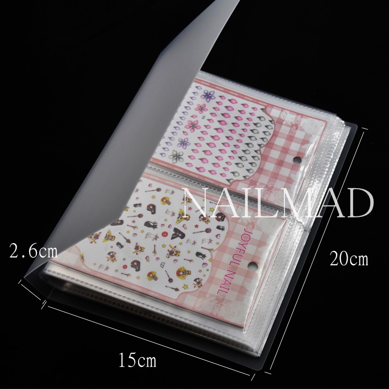 80 Slots Nail Art Sticker Houder Nail Water Decals Lege Opslag Houder Manicure Nail Art Gereedschap