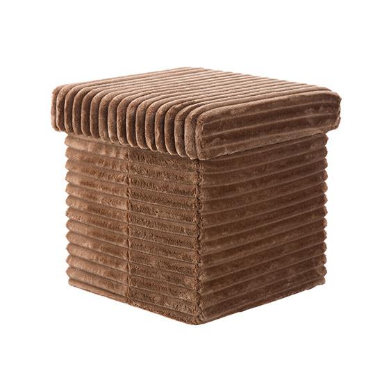 Flannel storage stool multi-function storage stool can sit people storage box home change shoes storage box stool: Style 1