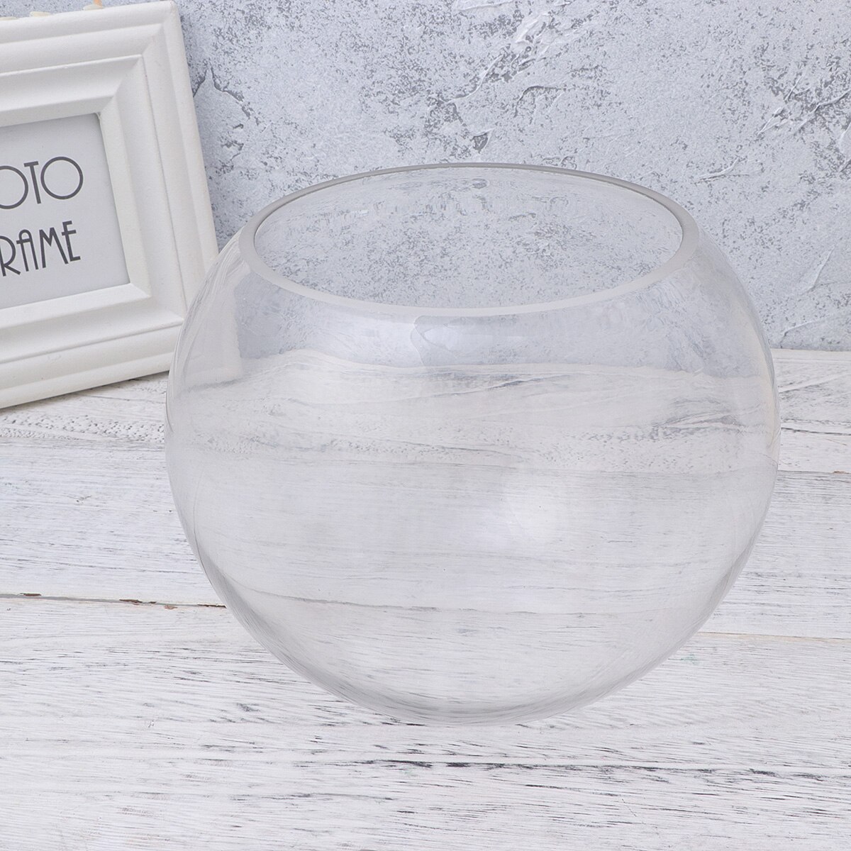 20cm Round Glass Fish Tank Globe Ecological Fish Bowl Terrarium Glass Aquariums for Home Hotel Fish Size