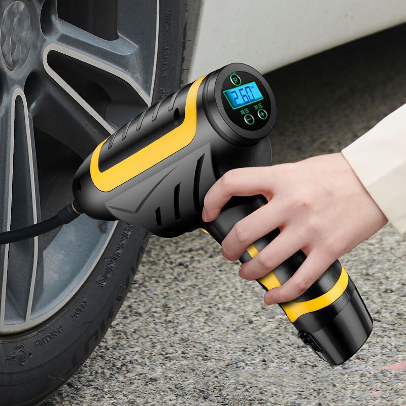 Portable Digital Handheld LED Smart Car Tire Inflator Electric Air Pump 150 PSI Repair Tool Accessories Air Compressor Pump