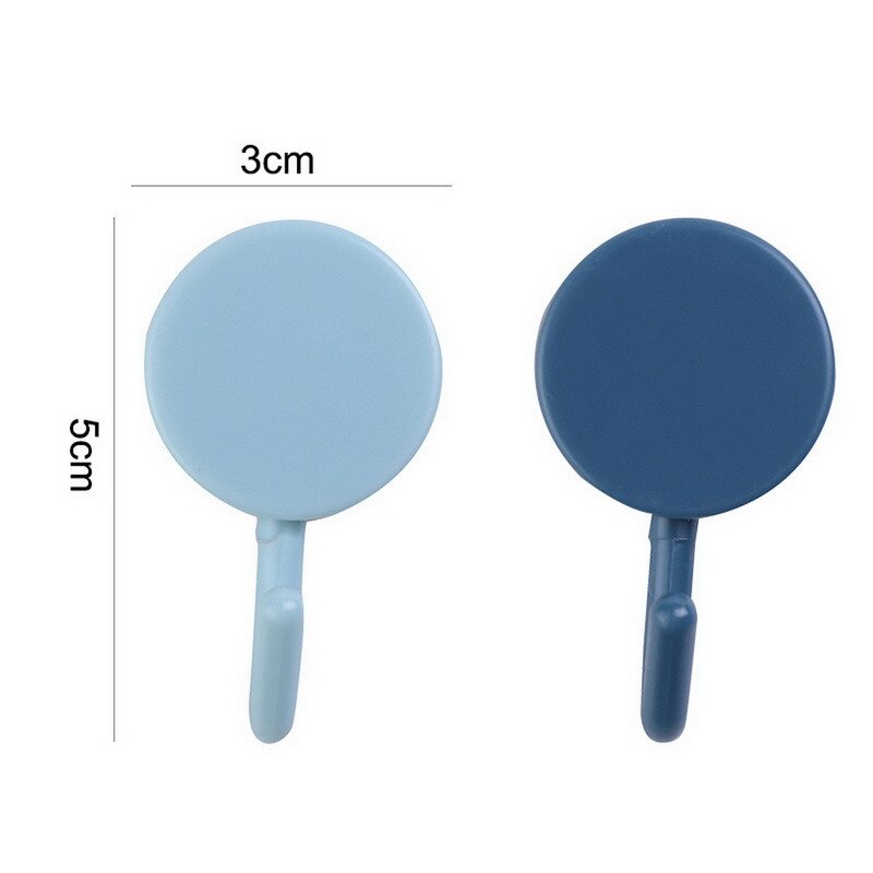 10 Pcs Deur Haak Zelfklevende Muur Haken Transparante Anti-Slip Traceless Zware Stok Op Haak Badkamer Keuken Muur stickers