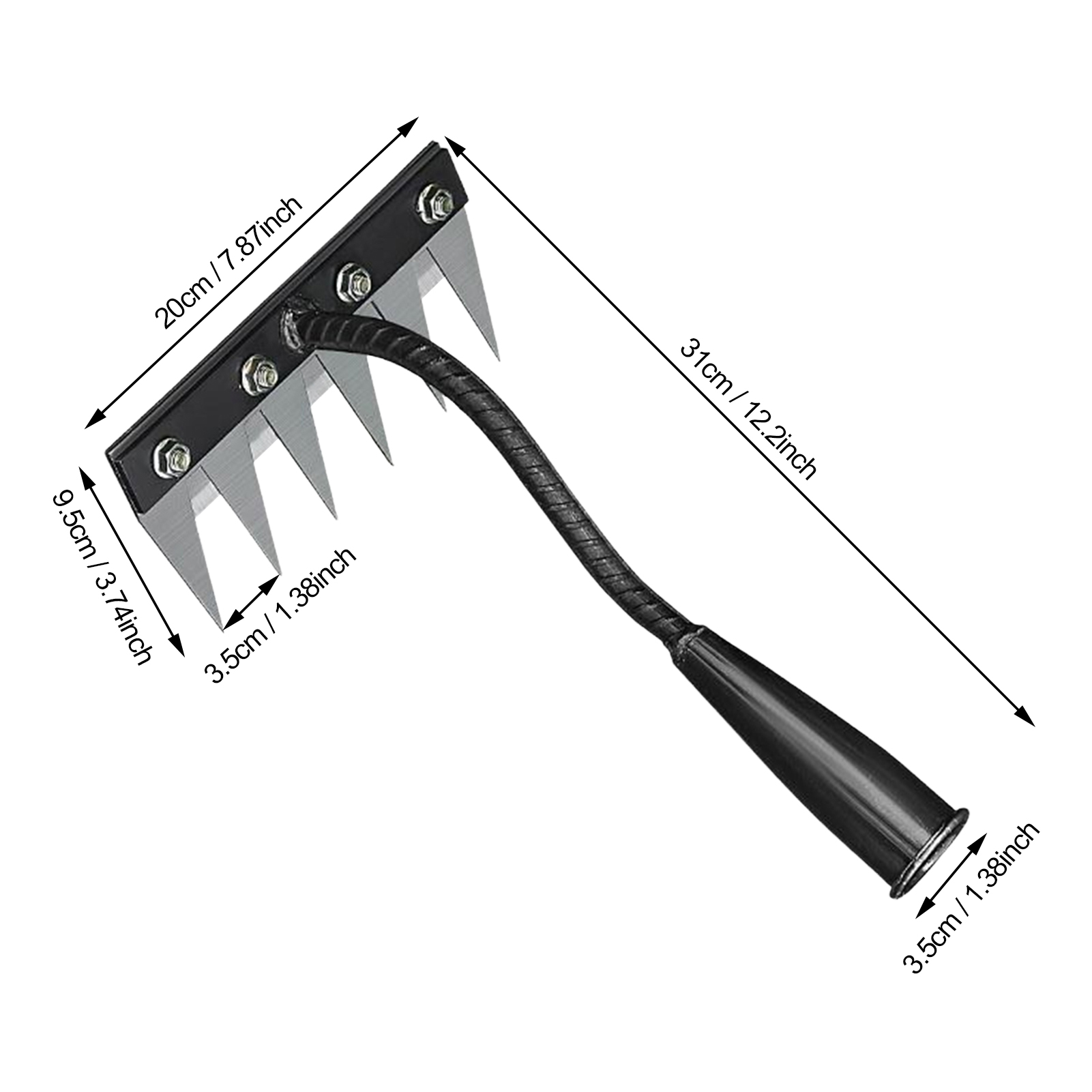 Garden Hoe Weeders Carbon Steel Gardening Hook and Weeding Tool Dual-Purpose Hardened Weeding Hoe for Easily Removing Weeds: PURPLE