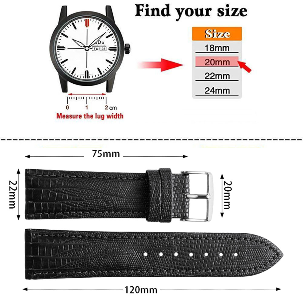 Universal Replacement Composite Material Strap Leather Watchband for Smartwatch Men Women 18mm 20mm 22mm Watch Band Accessories