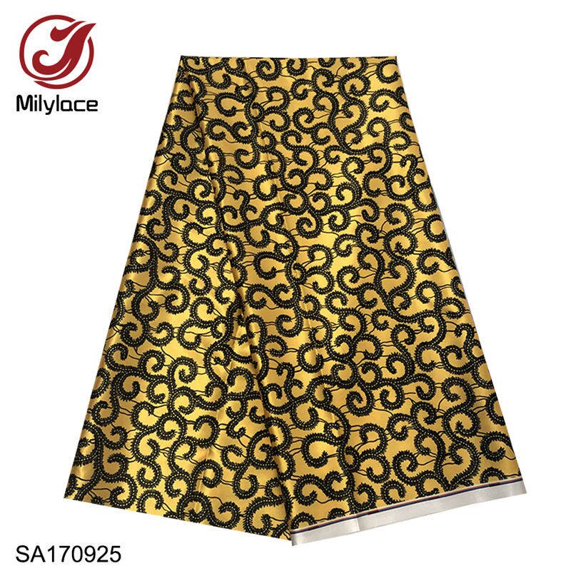 African Printing Satin Fabric Pink Leopard Digital Printing Satin Fabric 5 yards Polyester for Clothes SA170915: SA170925
