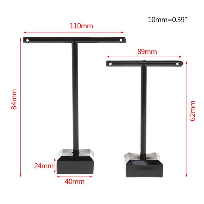 2 Stks/set Oorbellen Plank Sieraden Display Rack T Vorm Stand Show Charms Universele Professionele Showcase Boutique