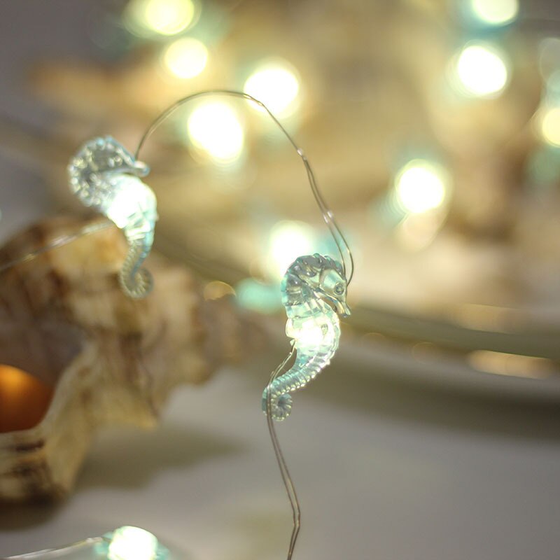 Guirlande lumineuse LED en forme de lapin, carotte, pâques, coquille de mer, lumières féeriques de la saint-valentin, pour chambre à coucher, pour enfants, fête de pâques: Hippo
