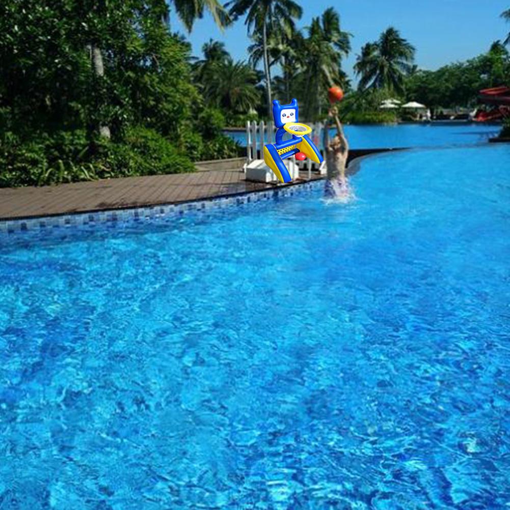 Piscina giochi pallacanestro gonfiabile cremagliera intrattenimento portatile piscina per bambini giocattolo acquatico pallavolo tutto'aperto rete da cestino