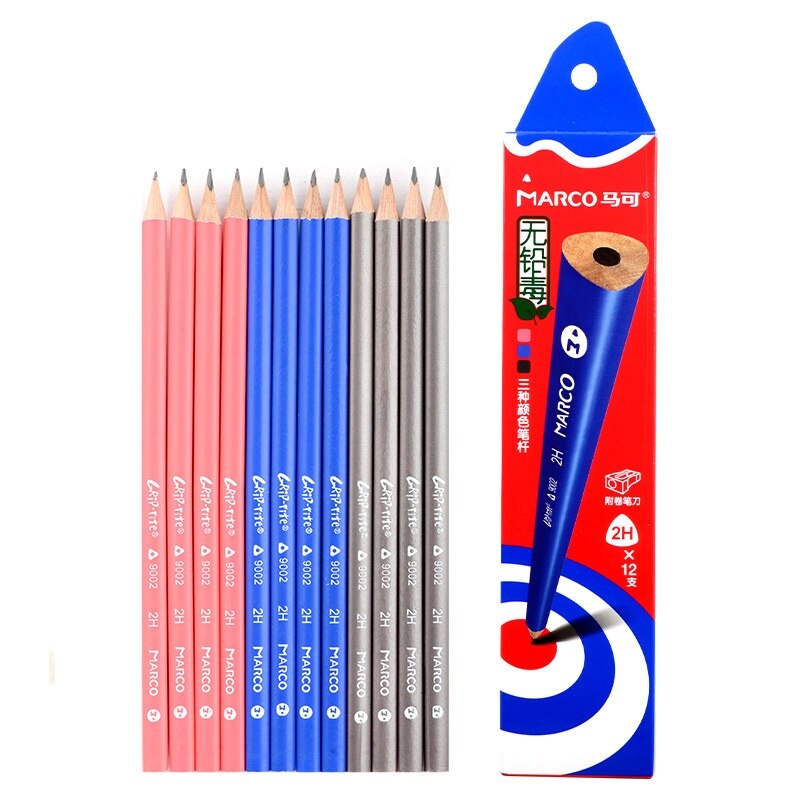 12pcs pencil for school HB 2H 2B Lead nature wood writing sketch oebcuk Stationery office school EB870