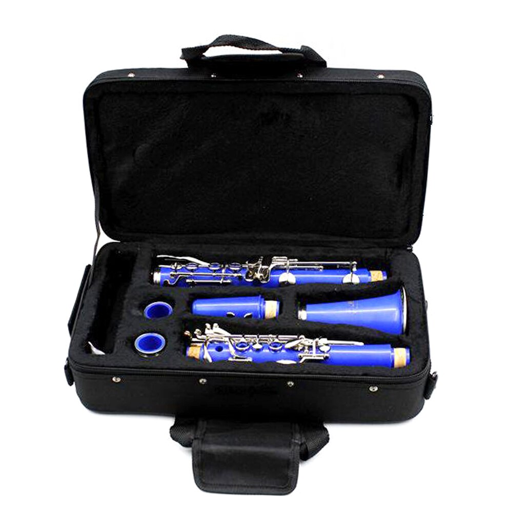 Estuche de almacenamiento para clarinete, bolsa de transporte para concierto, gruesa, acolchada, de tela Oxford, impermeable, b, plana, para estudiante, Oboe, trompeta, Correa dura