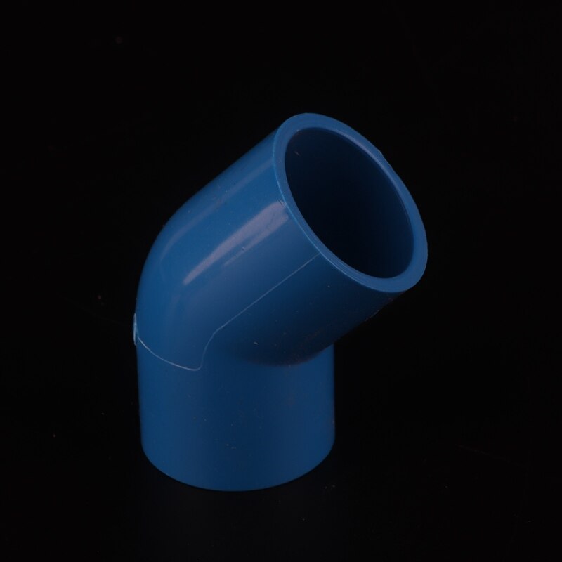 2pcs PVC 20mm 25mm 32mm 40mm 45 Degree Connector for Garden Irrigation Aquarium Adapter Water Tank Water Pipe Elbow Joints: 40mm / Blue