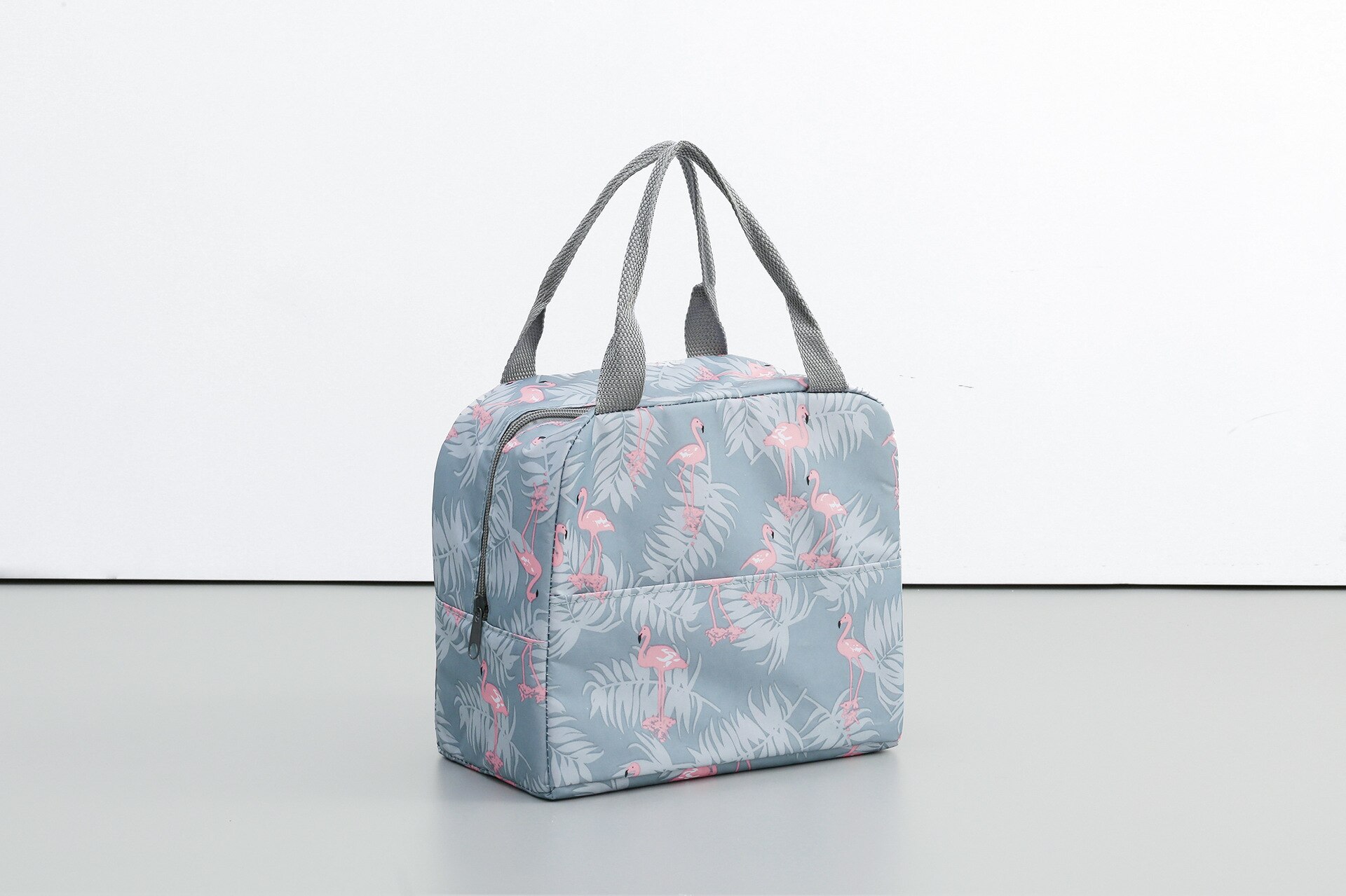 Funktionellt mönster kylare lunchbox bärbar isolerad duk lunchpåse termisk mat picknick lunchpåsar för kvinnor barn: Blå