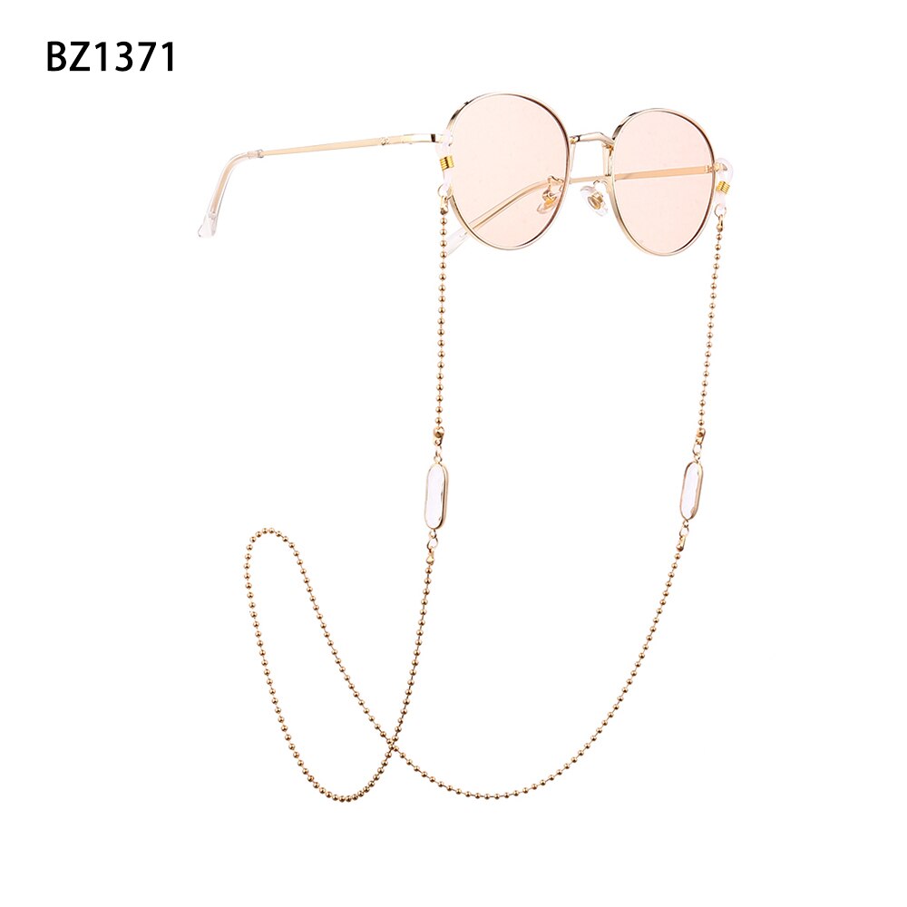 70cm damesbrilkettingen zonnebril leesbril kralen ketting blad brillen koordhouder goud zwart nekband touw