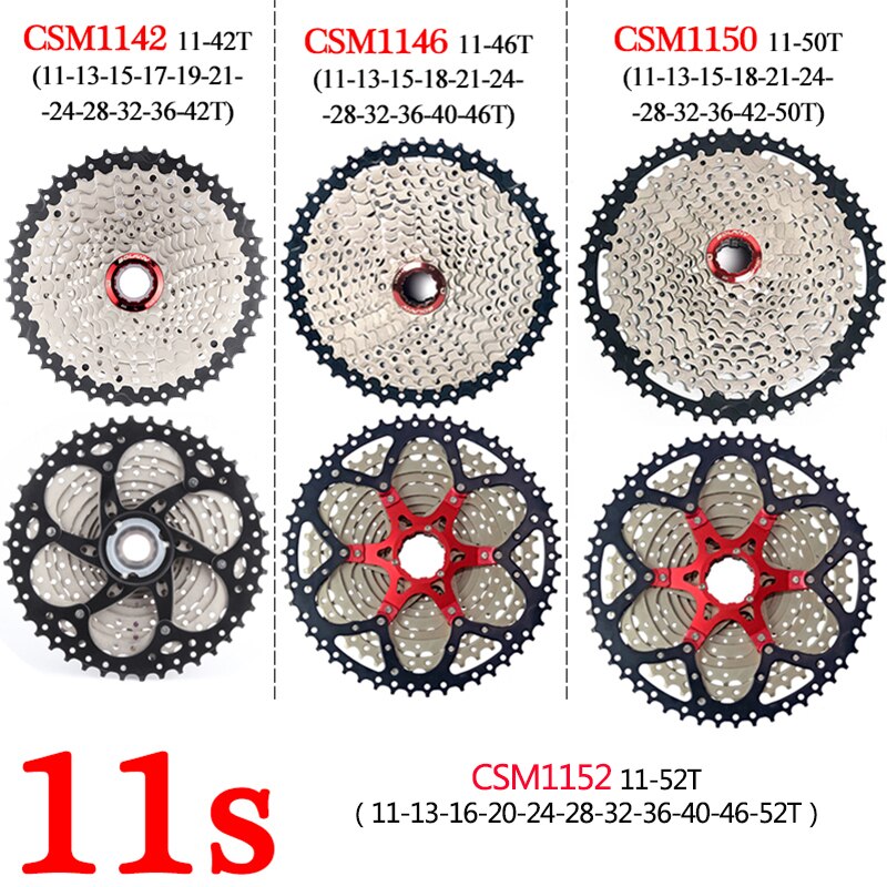 BOLANY Bicycle Cassette Wide Ratio 8/9/10/11/12SMTB Freewheel 32/36/40/42/46/50/52T Mountain Bike Sprocket for Shimano Sram