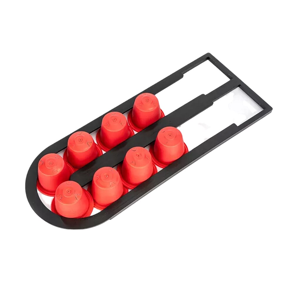 Nespresso skuffeopbevaring 10 nespresso kapsler kaffepudeholder stativ køkken plasthylder organisation skuffeholder