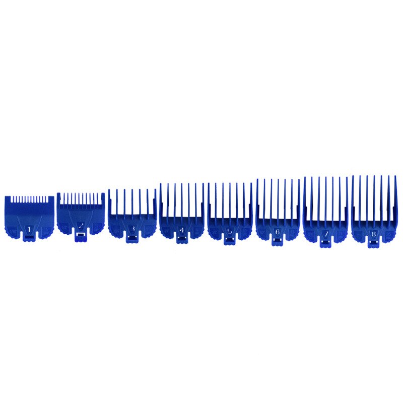 Guía de corte de Peine de límite , peines de guía de corte, conjunto de 1,5/3/4.5/6/10/13/19/25mm para cortadora de pelo WAHL, 8 Uds.