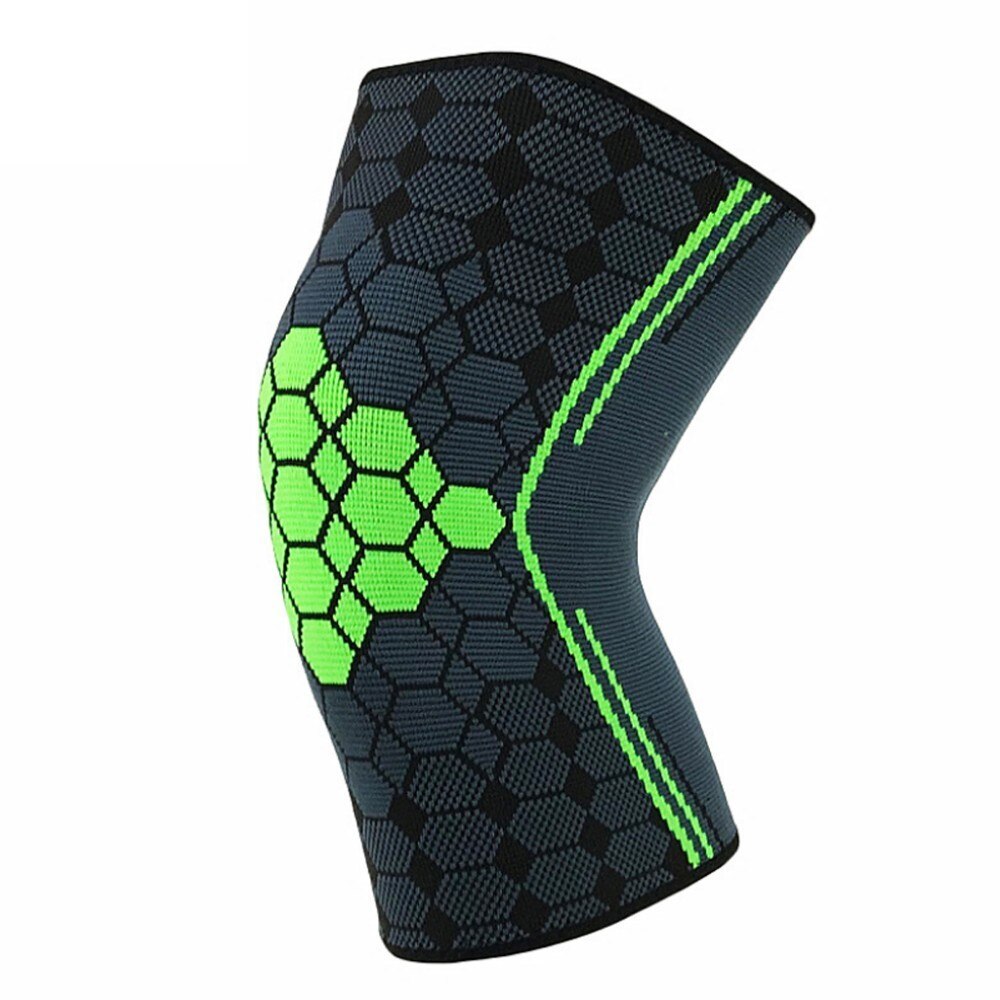 Værd 1pc sport knæpuder nylon elastisk basketball volleyball knæpude støtte fodbold fitness gear bøjle træningsbeskytter