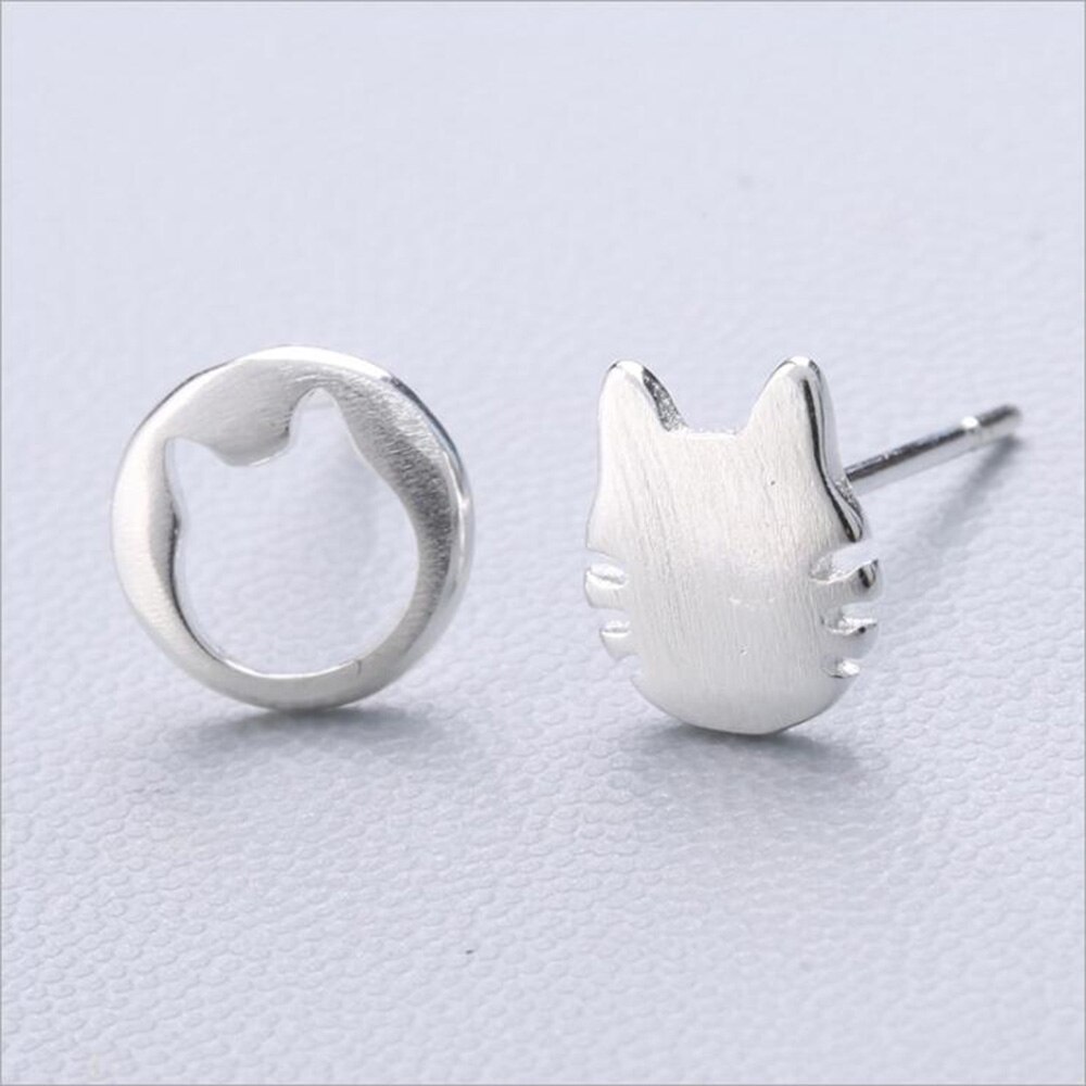 XIYANIKE Vendita Calda Animale Sveglio Orecchini Con Perno 925 Sterling Silver Ear Ago Semplice di Modo di Geometria Orecchini Per Le Donne Regalo 37-54: 47