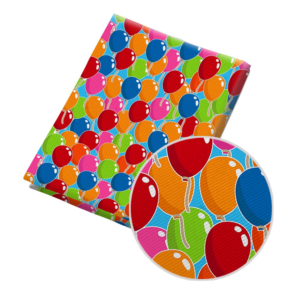 50*145CM Fabric Colorful Balloon Pattern Printed Polyester Cotton Twill Fabric Patchwor Printed: PL2157