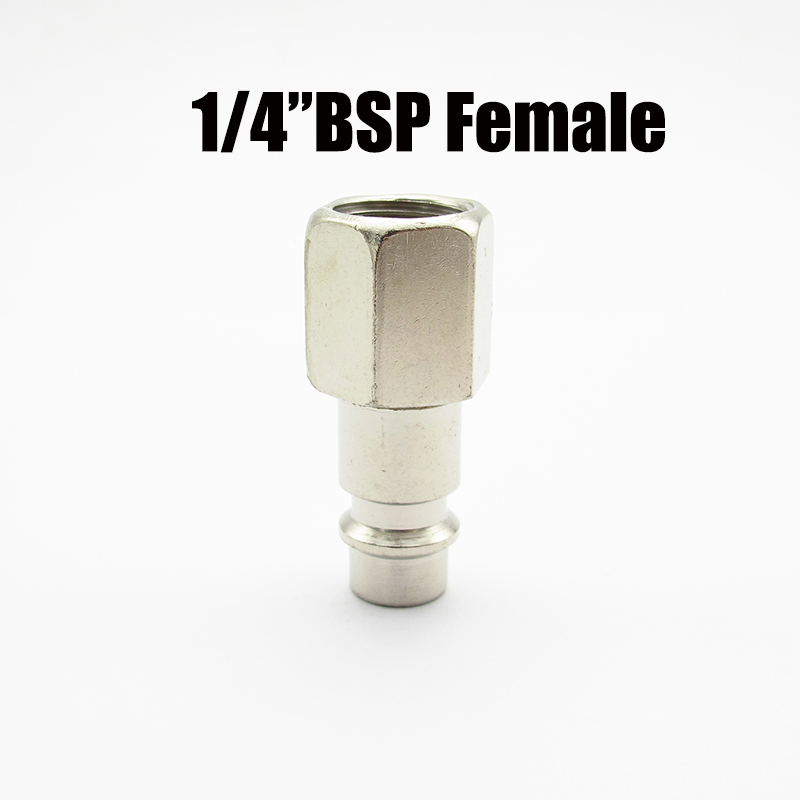 Adaptador de conector rápido para compresor de aire, accesorio neumático de lengüeta de manguera de 1/4 ", 3/8", 1/2 ", BSP x 6/8/10mm: Marrón