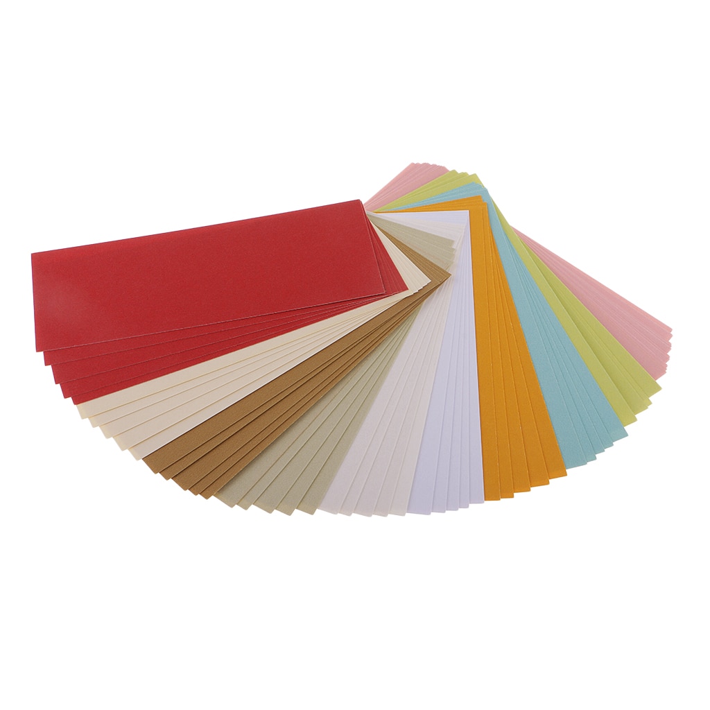 50x Pearl Card Stock Paper Double Sided Printer Compatible 10 Colors