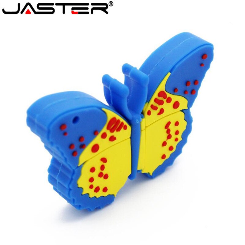 Jaster Mooie Vlinder Model Usb Flash Drive Usb 2.0 Leuke Sleutelhanger Memory Stick U Diskl Pendrive 4 Gb 8 Gb 16 Gb 32 Gb 64 Gb