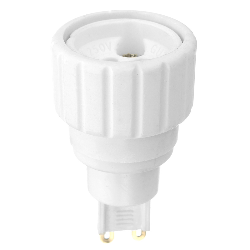 Lampe baser  g9 to gu10 lampe holde base screw led pære lamper adapter holder socket converter 220v 5a pbt material