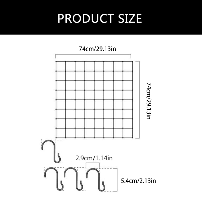treliça para tenda cultivo Scrog Net treliça resistente com gancho