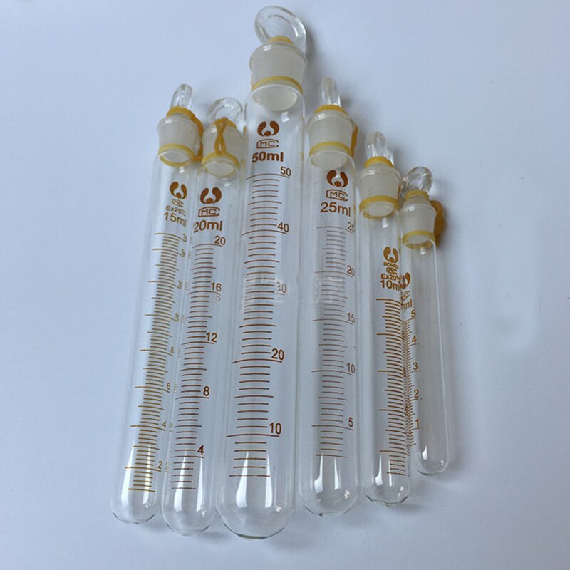 Tube à essai en verre gradué 5mL50mL avec bouchon... Grandado — free download