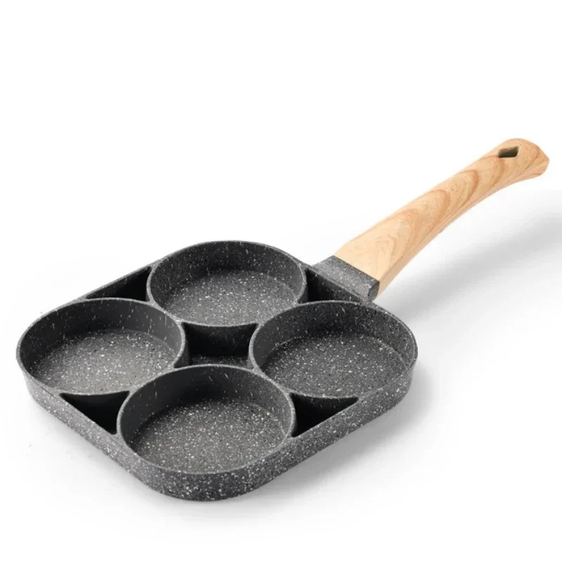 2023 Nuova padella per uova Padelle per pancake antiaderenti 4 tazze Pentole Padella per pancake Padella per uova adatta per fornello a gas Fornello a induzione