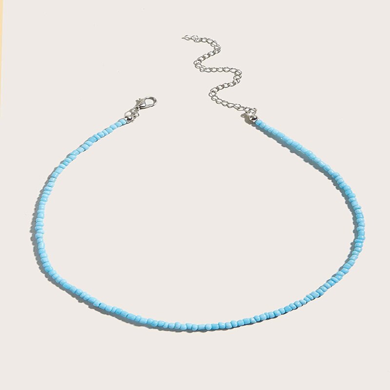 ketting sieraden necklace Zwarte Kleine Ronde Kraal Ketting Ketting Voor Vrouwen Verstelbare Ketting Ketting Mode-sieraden Collares Para Mujer Collares: Style 7