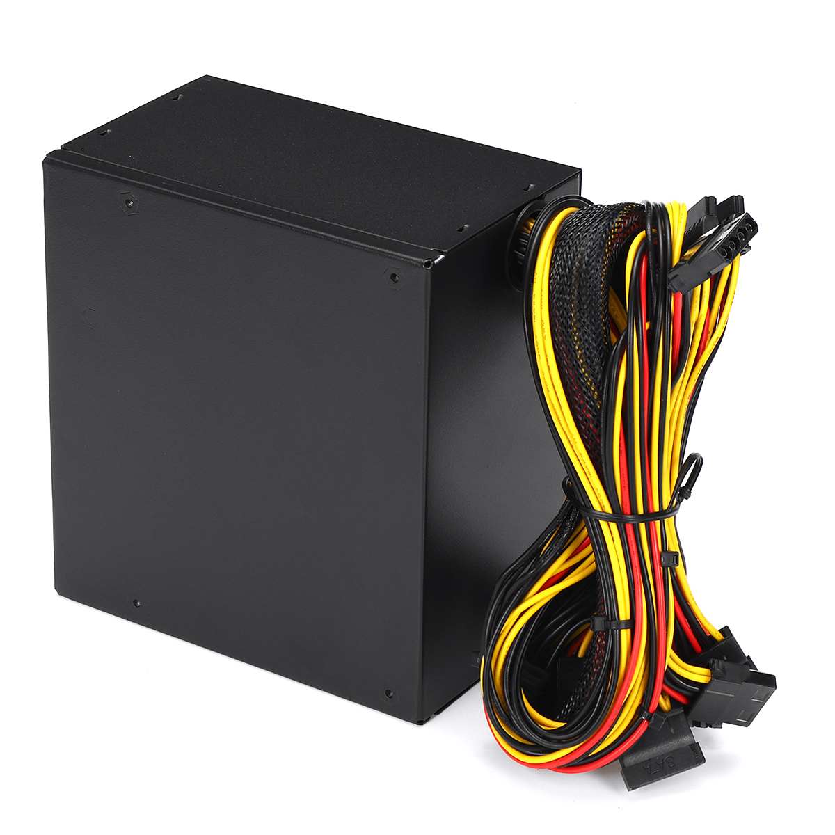 1200W Computer Power Supply Active PFC 12CM LED Fan Led 12V ATX 8PIN+2x6PIN SATA PC Power Supply for Desktop Gaming Computer